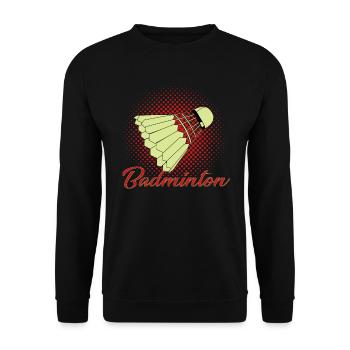 Badminton - Badminton - Unisex Sweatshirt - black - Front - Alina (178cm) & Michal (187cm)