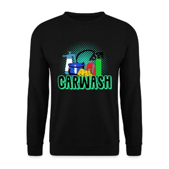 Lavage de voiture - Sweat-shirt Unisexe - noir - Devant - Alina (178cm) & Michal (187cm)