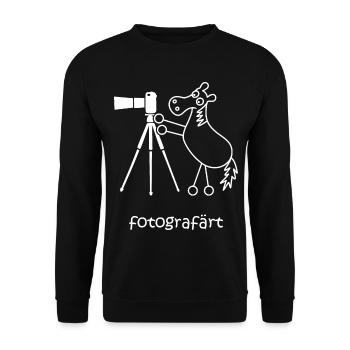fotografärt, färt, Pferd fotografiert, Kamera - Unisex Pullover - Schwarz - Vorne - Alina (178cm) & Michal (187cm)