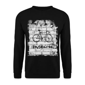 Bicyclette - Sweat-shirt Unisexe - noir - Devant - Alina (178cm) & Michal (187cm)