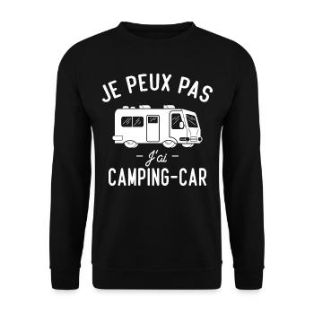 J'ai camping car cadeau camping car humour - Sweat-shirt Unisexe - noir - Devant - Alina (178cm) & Michal (187cm)