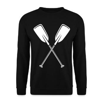 Paddle | two-tone | Colors adjustable - Unisex Sweatshirt - black - Front - Alina (178cm) & Michal (187cm)