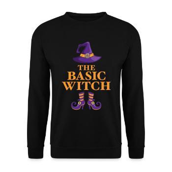 La sorcière de base - Sweat-shirt Unisexe - noir - Devant - Alina (178cm) & Michal (187cm)