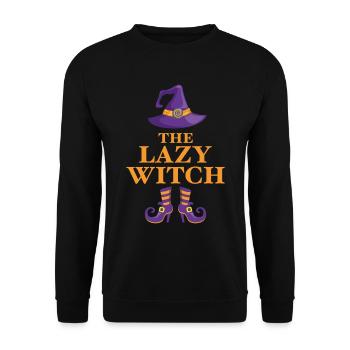 The Lazy Witch - Unisex Sweatshirt - black - Front - Alina (178cm) & Michal (187cm)