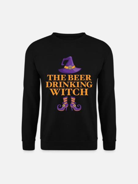 The Beer Drinking Witch - Unisex Sweatshirt - black