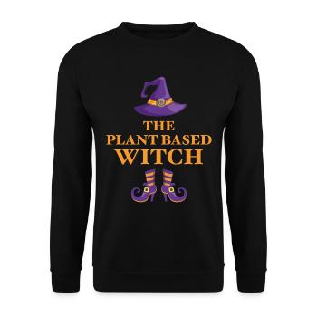 Die pflanzliche Hexe - Unisex Pullover - Schwarz - Vorne - Alina (178cm) & Michal (187cm)