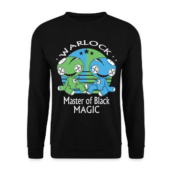 Hexenmeister, Voodoo Puppe - Unisex Pullover - Schwarz - Vorne - Alina (178cm) & Michal (187cm)