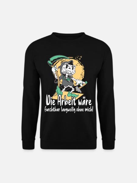 Sensenmann mit Werkzeug - Unisex Pullover - Schwarz