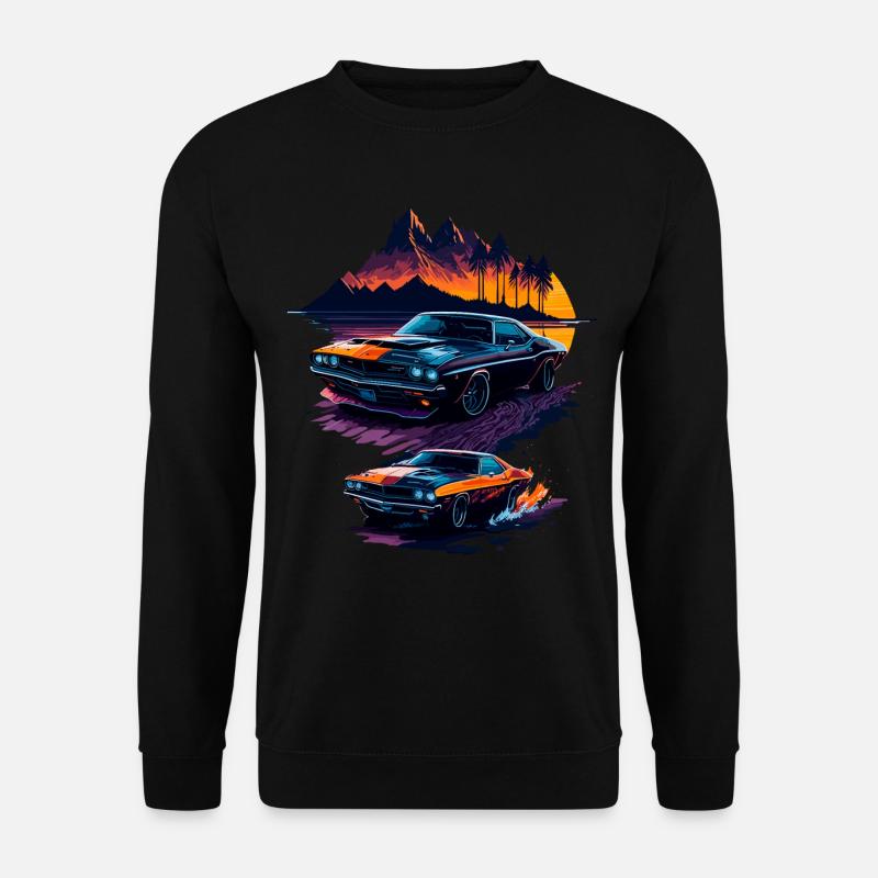 Klassischer Sportwagen - Unisex Pullover - Schwarz