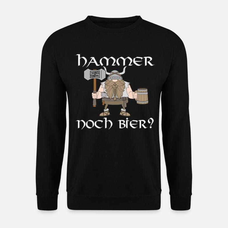 Hammer noch Bier - Unisex Pullover - Schwarz