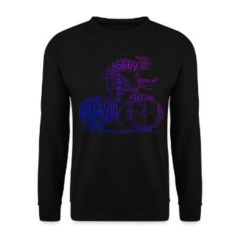 Rennradfahren Rennradfahrer Rennrad Damen - Unisex Pullover - Schwarz - Vorne - Alina (178cm) & Michal (187cm)