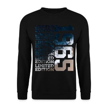 LIMITED EDITION 1965 61 YEARS 61ST BIRTHDAY - Unisex Sweatshirt - black - Front - Alina (178cm) & Michal (187cm)