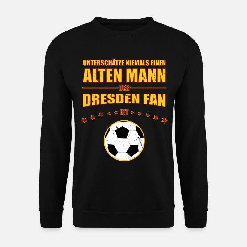 Alter Mann - Dresden Fußball Fan | Retro Vintage - Unisex Pullover - Schwarz