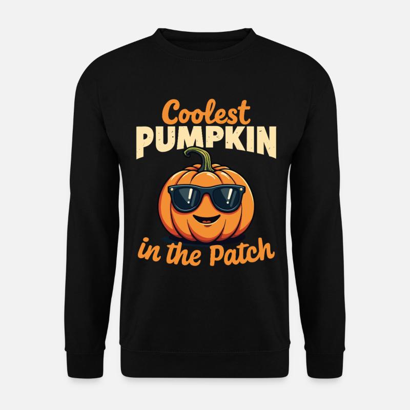 Der coolste Kürbis im Patch - Unisex Pullover - Schwarz