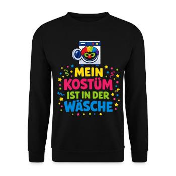 Karneval Kostüm Wäsche Lustig Geschenk Süß - Unisex Pullover - Schwarz - Vorne - Alina (178cm) & Michal (187cm)