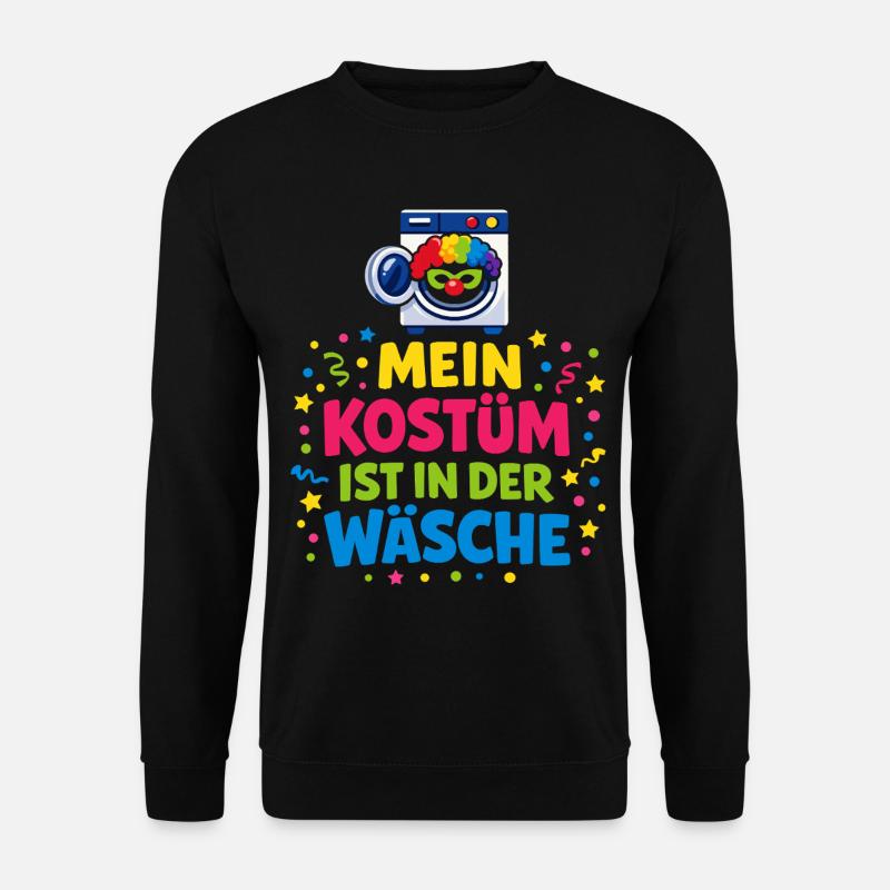 Karneval Kostüm Wäsche Lustig Geschenk Süß - Unisex Pullover - Schwarz