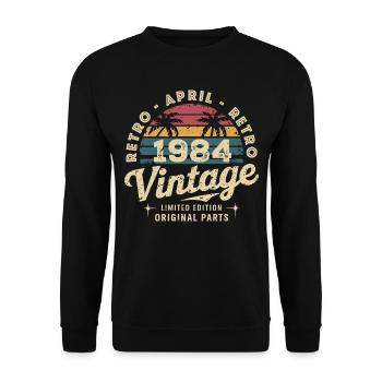 Avril 1984 - April 1984 - Unisex Sweatshirt - black - Front - Alina (178cm) & Michal (187cm)