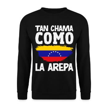 Venezuela Flagge Stolz & Heimat Venezuela - Unisex Pullover - Schwarz - Vorne - Alina (178cm) & Michal (187cm)