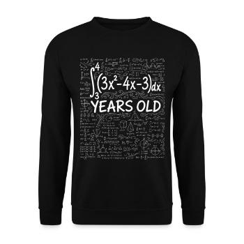 20. Geburtstag Analysis Mathe-Nerd Witzig - Unisex Pullover - Schwarz - Vorne - Alina (178cm) & Michal (187cm)