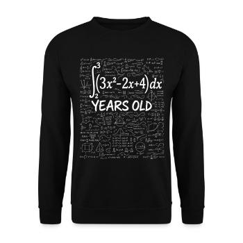 18. Geburtstag Analysis Mathe-Nerd Lustig - Unisex Pullover - Schwarz - Vorne - Alina (178cm) & Michal (187cm)