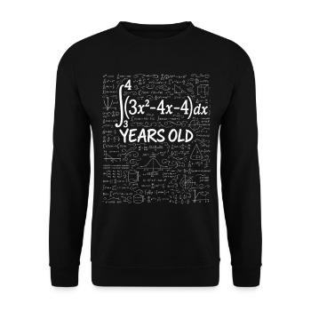 19th Birthday Calculus Math Geek Funny - Unisex Sweatshirt - black - Front - Alina (178cm) & Michal (187cm)