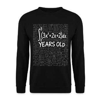 26. Geburtstag Calculus Mathematik-Nerd Witzig - Unisex Pullover - Schwarz - Vorne - Alina (178cm) & Michal (187cm)