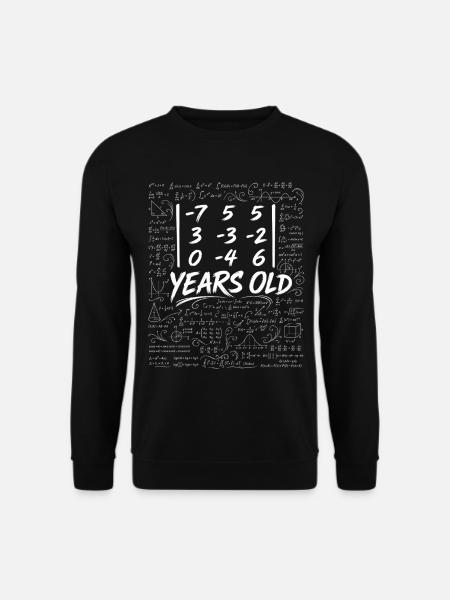 32. Jahr. Determinantenmatrix-Mathematik-Nerd lustig - Unisex Pullover - Schwarz