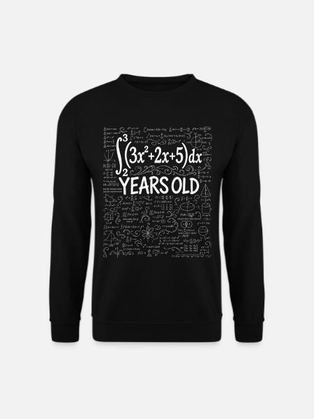 29th Birthday Calculus Math Geek Funny - Unisex Sweatshirt - black