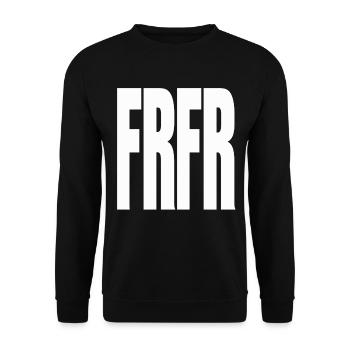FOR REAL FOR REAL - Unisex Pullover - Schwarz - Vorne - Alina (178cm) & Michal (187cm)