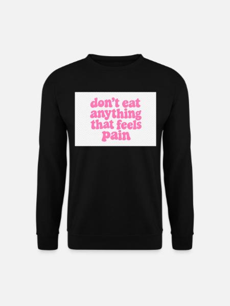 Werde vegan und rette die Tiere - Unisex Pullover - Schwarz