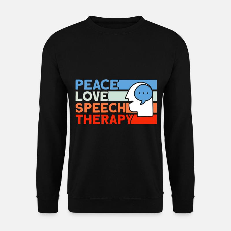 Logopäde Sprachtherapie Therapie-Assistent Geschen - Unisex Pullover - Schwarz