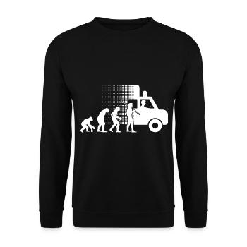 Ambulance Driver Paramedic Ambulance - Unisex Sweatshirt - black - Front - Alina (178cm) & Michal (187cm)