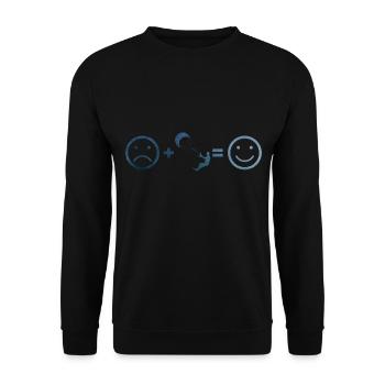 Kitesurf Kitesurfer Kitesurfen Kiten Kite - Sweat-shirt Unisexe - noir - Devant - Alina (178cm) & Michal (187cm)