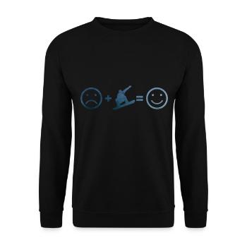Snowboard Snowboarder Men Snowboarding Wintersp - Unisex Sweatshirt - black - Front - Alina (178cm) & Michal (187cm)