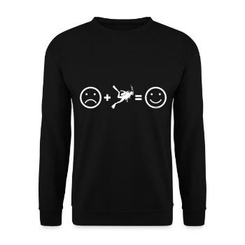 Diver Scuba Diver Diver Men's Diving - Unisex Sweatshirt - black - Front - Alina (178cm) & Michal (187cm)