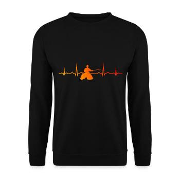 Aikido Aikidoka Martial Arts Women Men Martial Ar - Unisex Sweatshirt - black - Front - Alina (178cm) & Michal (187cm)