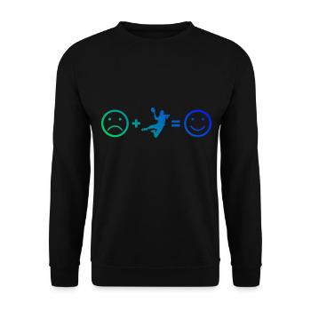 Handball Handball Hommes Joueurs de handball - Sweat-shirt Unisexe - noir - Devant - Alina (178cm) & Michal (187cm)
