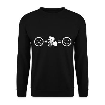Vélo de route Hommes Femmes Vélo de route Cyclisme de route - Sweat-shirt Unisexe - noir - Devant - Alina (178cm) & Michal (187cm)