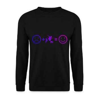 Parkour Hommes Course Libre Femmes - Sweat-shirt Unisexe - noir - Devant - Alina (178cm) & Michal (187cm)