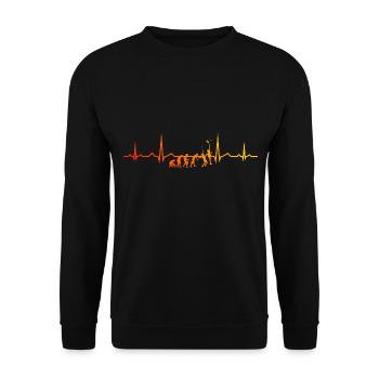 Paddle Racket Paddle Court Paddle Women's Racket - Unisex Sweatshirt - black - Front - Alina (178cm) & Michal (187cm)