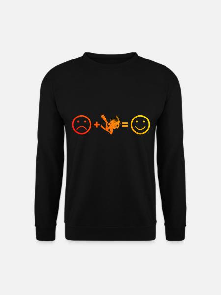 Damen Taucher Tauchen Herren Free Dive - Unisex Pullover - Schwarz