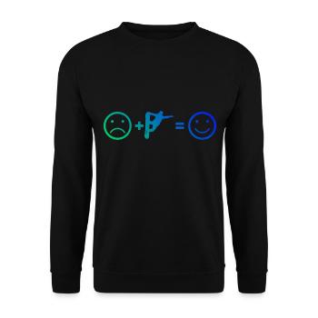 Sports d’hiver Snowboard Femmes Snowboarder Hommes - Sweat-shirt Unisexe - noir - Devant - Alina (178cm) & Michal (187cm)
