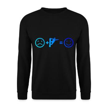 Snowboarder Snowboard Snowboarding Wintersport - Unisex Pullover - Schwarz - Vorne - Alina (178cm) & Michal (187cm)