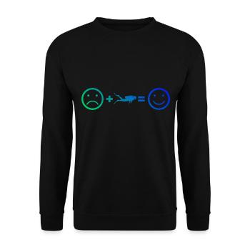 Tauchen Scuba Tauchen Diver Scuba Diver - Unisex Pullover - Schwarz - Vorne - Alina (178cm) & Michal (187cm)