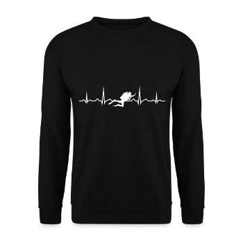 Tauchen Free Dive Scuba Diver Scuba Taucher - Unisex Pullover - Schwarz - Vorne - Alina (178cm) & Michal (187cm)