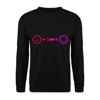 Femmes Free Dive Diver Diver Plongée Hommes - Sweat-shirt Unisexe - noir - Devant - Alina (178cm) & Michal (187cm)