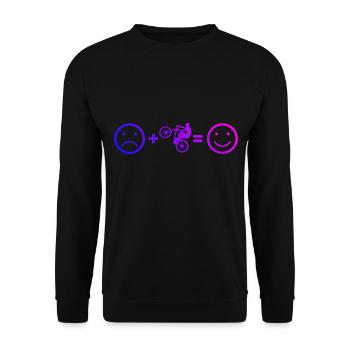 Vélo de montagne Vététiste Cycliste cycliste - Sweat-shirt Unisexe - noir - Devant - Alina (178cm) & Michal (187cm)