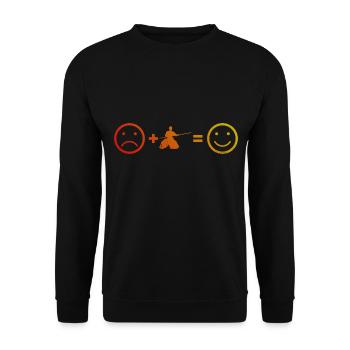 Aikidoka Aikido Damen Martial Arts Kampfsport - Unisex Pullover - Schwarz - Vorne - Alina (178cm) & Michal (187cm)
