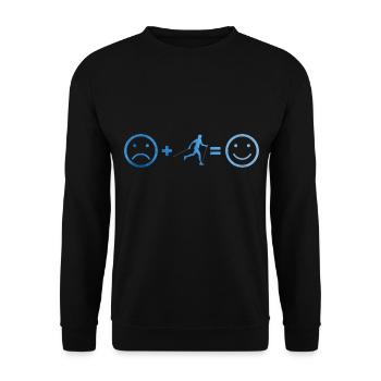 Hommes Femmes Marcheur Marcheur Marche nordique - Sweat-shirt Unisexe - noir - Devant - Alina (178cm) & Michal (187cm)
