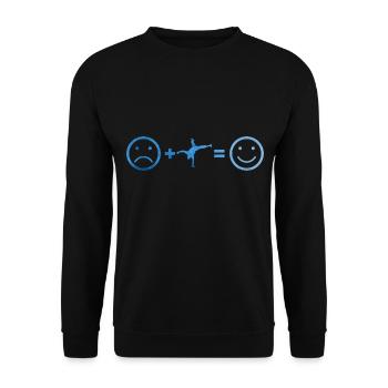 Break dance Hip Hop Breakdance Hiphop Homme - Sweat-shirt Unisexe - noir - Devant - Alina (178cm) & Michal (187cm)